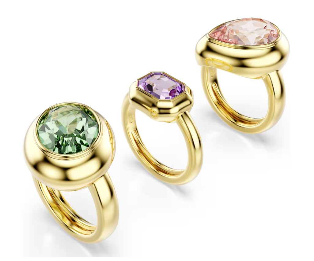 Swarovski 5741583 Anello con motivo Gema Set (3) Multicolore SW004227