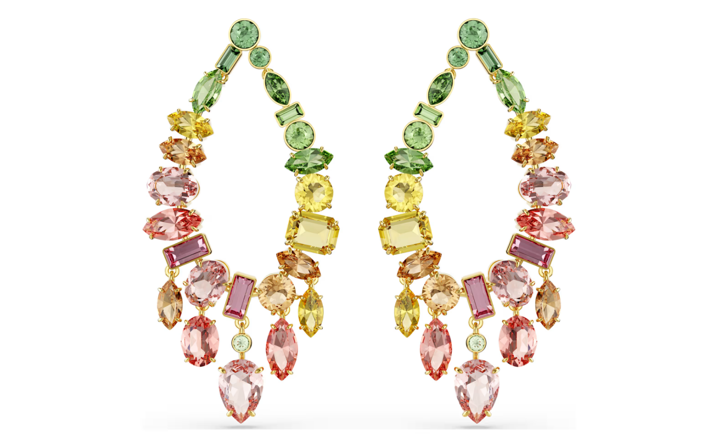 Swarovski 5737445 Orecchini pendenti Gema Chandelier, Multicolore SW004212