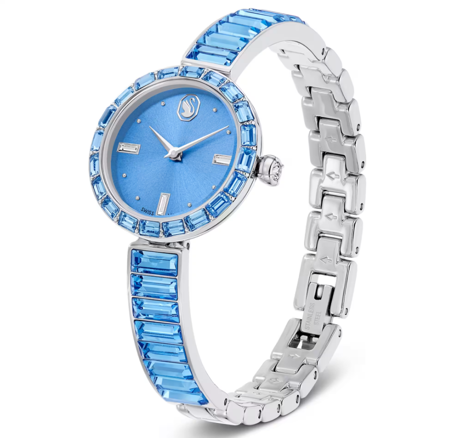 Swarovski 5730172 Orologio Matrix bangle  Bracciale in cristallo, Blu SW004244