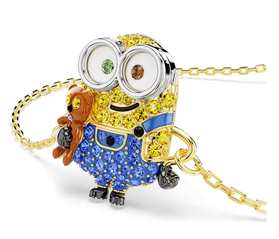 Swarovski 5743386 Braccialetto Minions Bob Multicolore, Finitura oro 18K SW004093