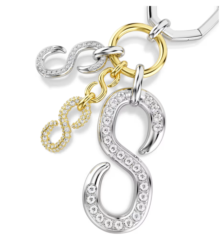 Swarovski 5763019 Accessorio per borse Taglio Round, Bianco, Mix di finiture SW004597