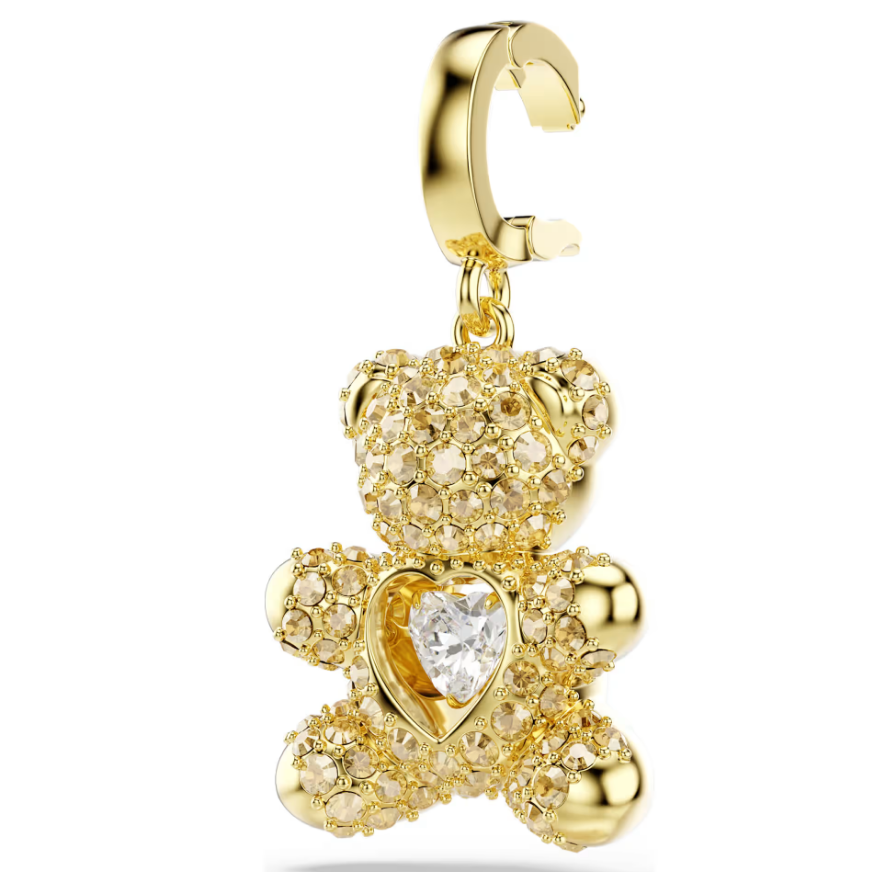 Swarovski 5743147 Charm Idyllia Taglio misto, Orsetto, Finitura oro 18K SW004105