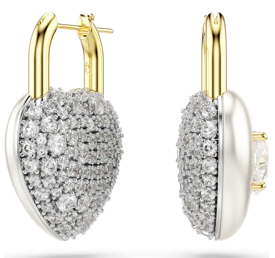 Swarovski 5737297 Orecchini pendenti Idyllia Cuore, Bianchi SW004140