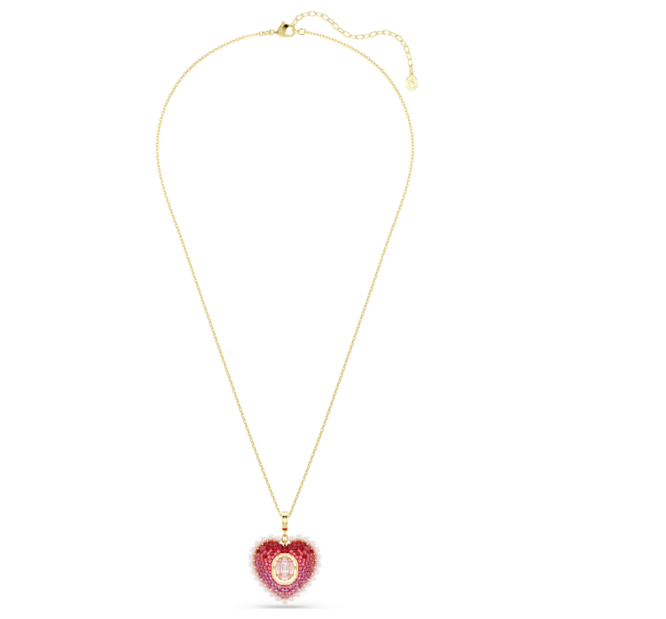 Swarovski 5742958 Pendente Idyllia Cuore Rosa Finitura oro 18K SW004126