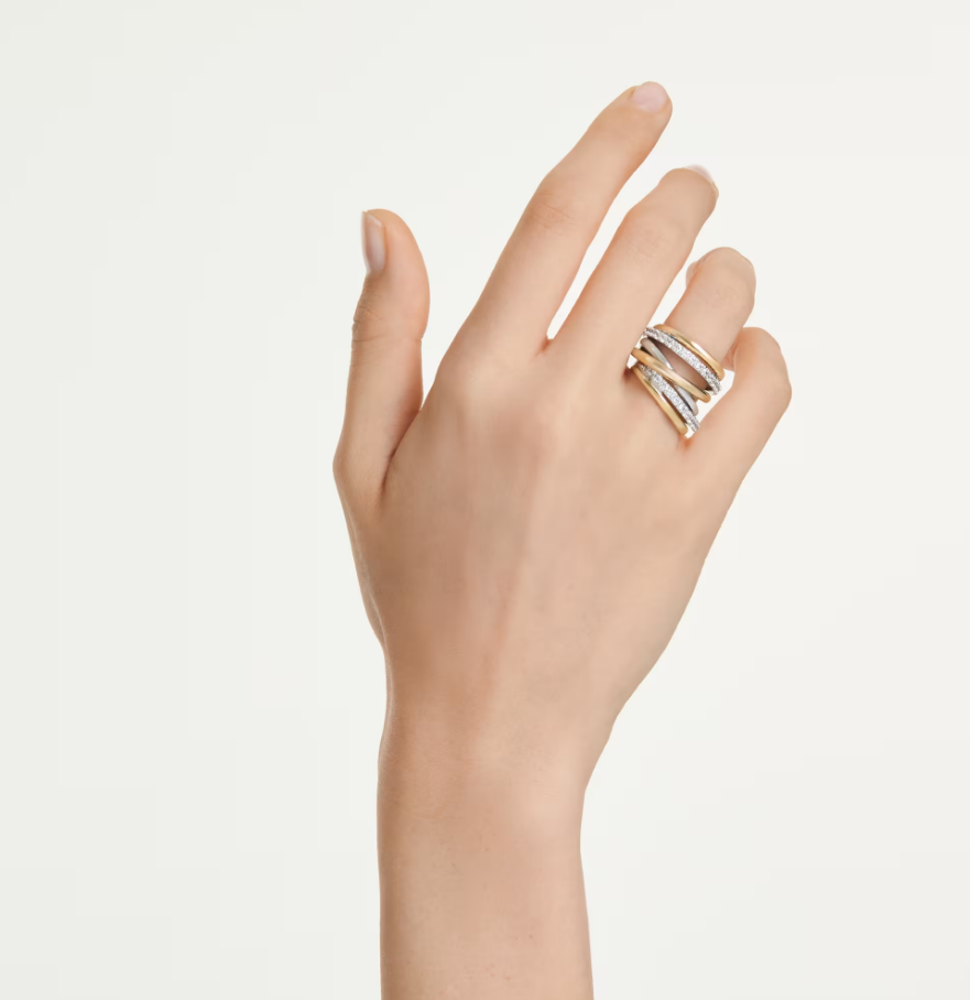 Swarovski 5740412 Anello cocktail Hyperbola Bianco taglia 60 SW004226