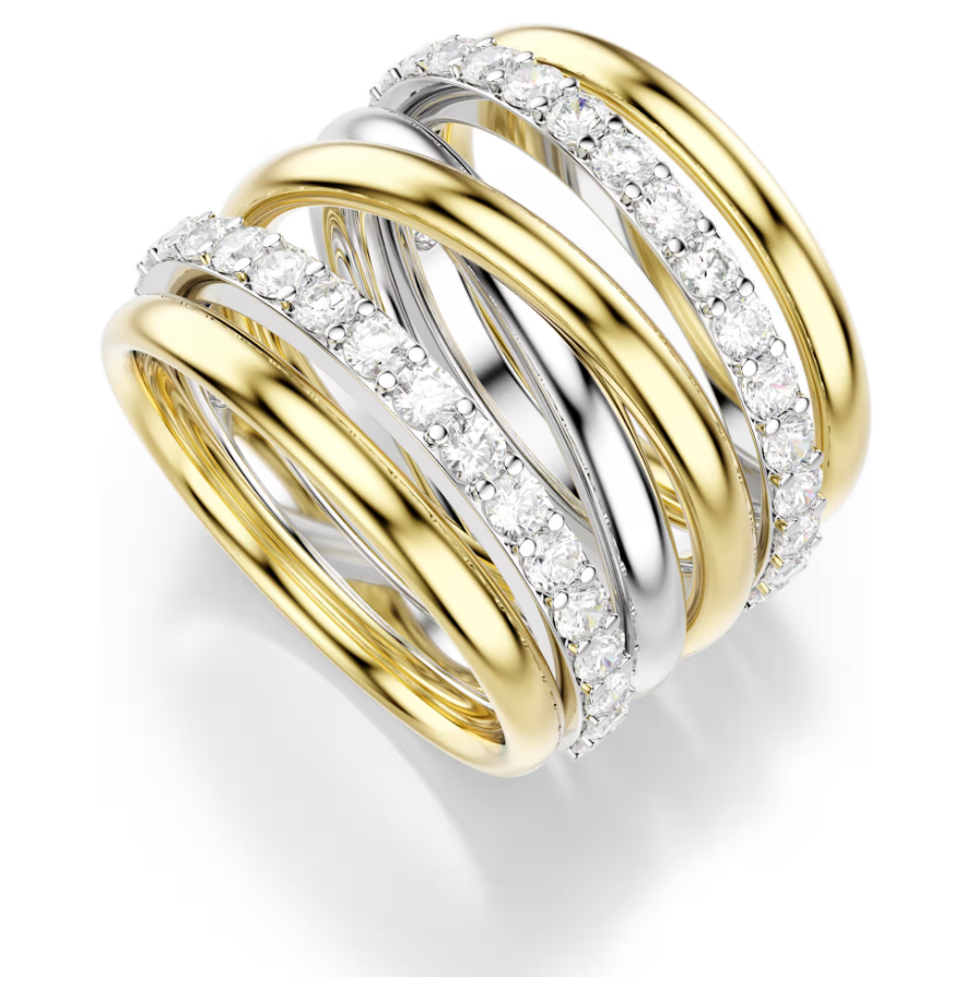 Swarovski 5740412 Anello cocktail Hyperbola Bianco taglia 60 SW004226