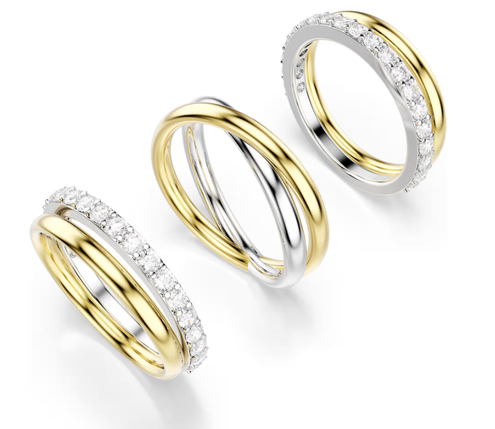 Swarovski 5740412 Anello cocktail Hyperbola Bianco taglia 60 SW004226