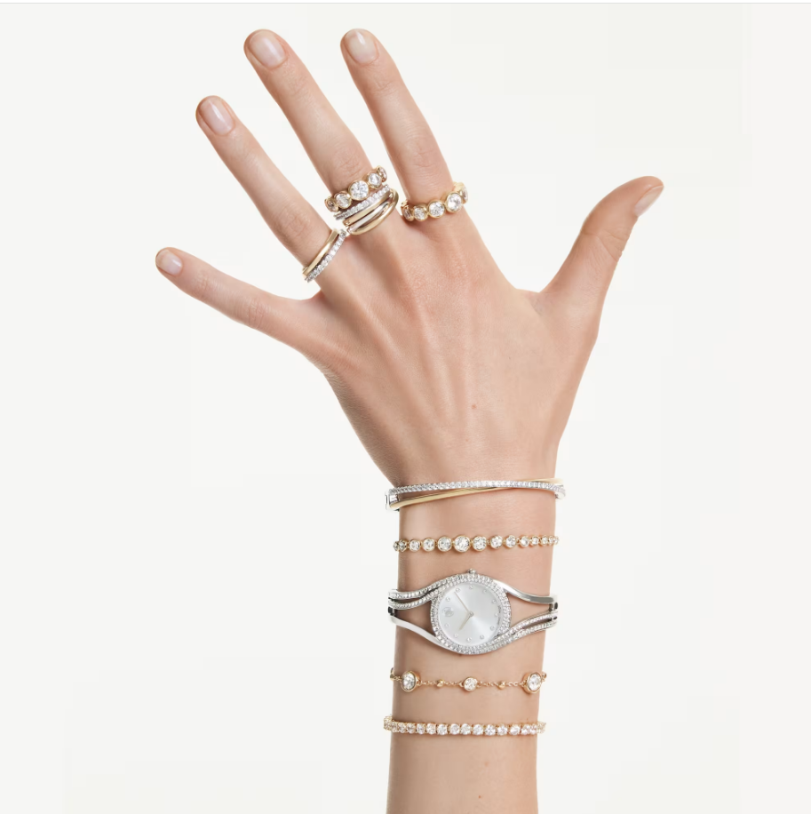 Swarovski 5740412 Anello cocktail Hyperbola Bianco taglia 60 SW004226