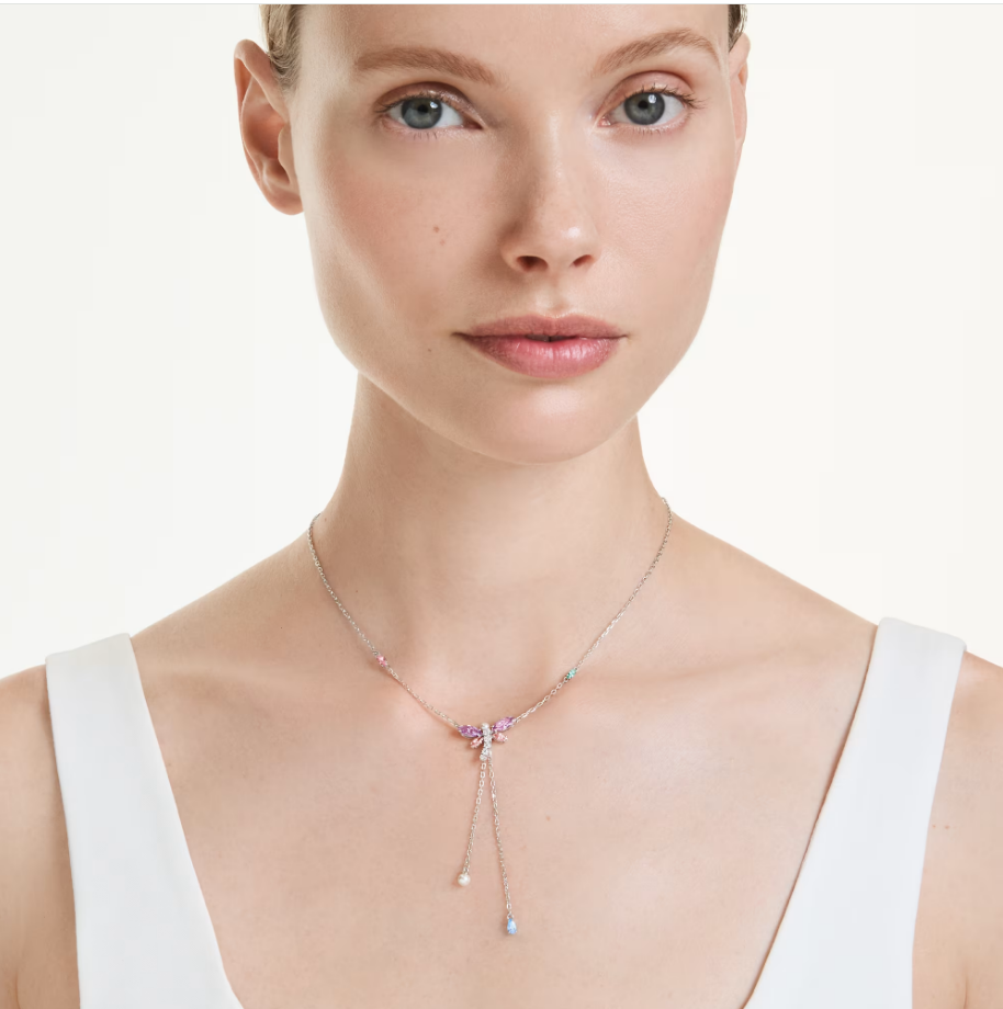 Swarovski 5749183 Collana a Y Ariana Grande Libellula, Multicolore SW004129