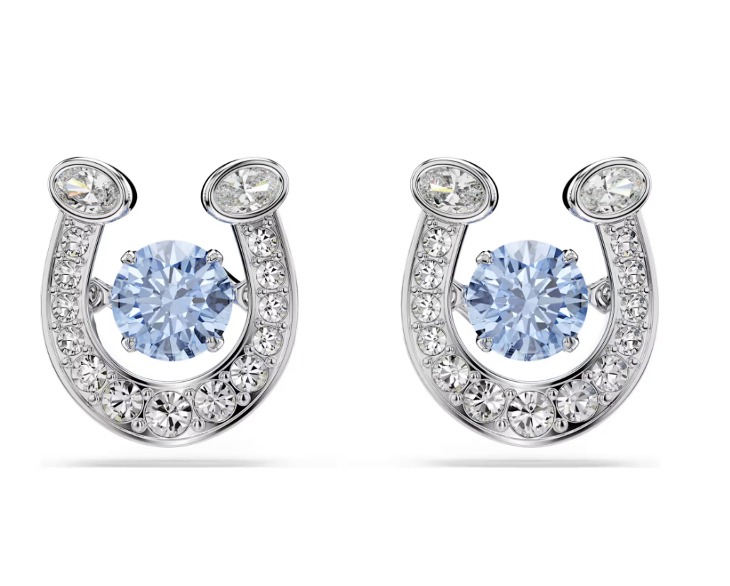 Swarovski 5746563 Orecchini a lobo Symbolica Pavé Ferro Di Cavallo Blu SW004142