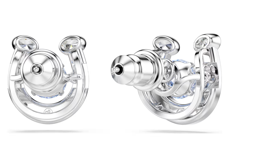 Swarovski 5746563 Orecchini a lobo Symbolica Pavé Ferro Di Cavallo Blu SW004142