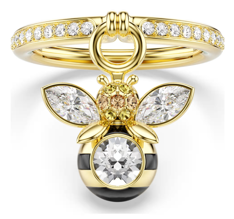 Swarovski 5748153 Ring mit Idyllia Bienenmotiv, mehrfarbig, Größe 55-60 SW004151