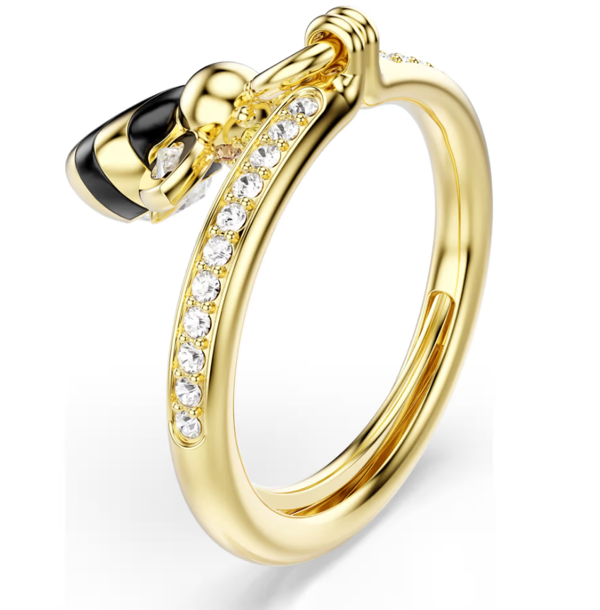 Swarovski 5748153 Ring mit Idyllia Bienenmotiv, mehrfarbig, Größe 55-60 SW004151