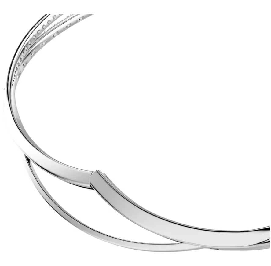 Swarovski 5762523 Collana Vienna Bianca, Placcato rodio Taglia S SW004586