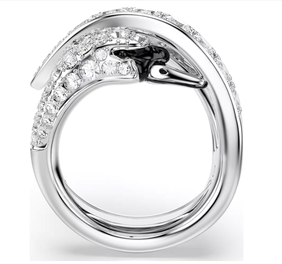 Swarovski 5762207 Anello cocktail Vienna Cigno Bianco Taglia 55-60 SW004585