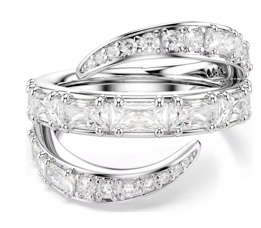 Swarovski 5762204 Anello Vienna Cigno, Bianco Taglia 50-55 SW004582