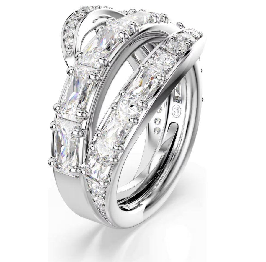 Swarovski 5762204 Anello Vienna Cigno, Bianco Taglia 50-55 SW004582
