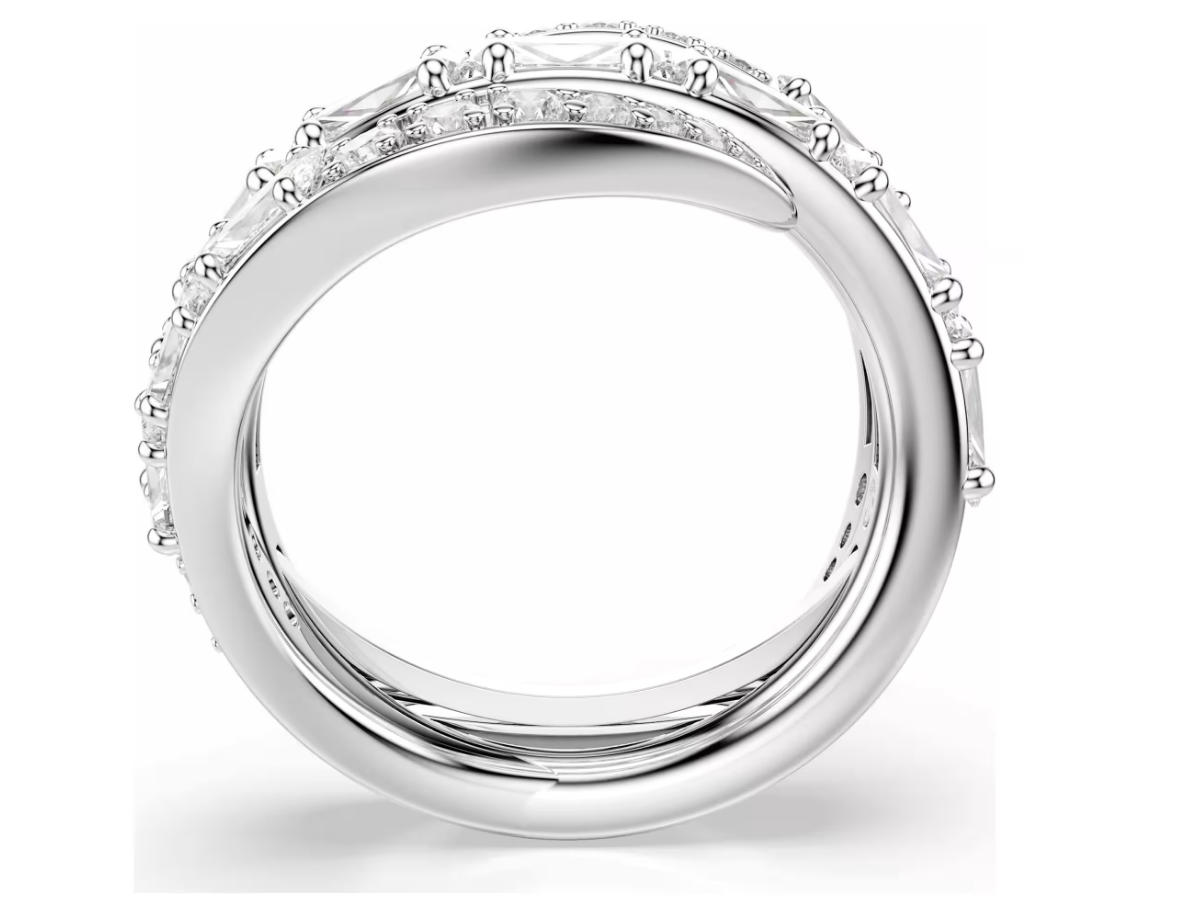Swarovski 5762204 Anello Vienna Cigno, Bianco Taglia 50-55 SW004582