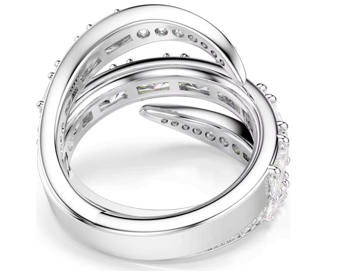 Swarovski 5762204 Anello Vienna Cigno, Bianco Taglia 50-55 SW004582