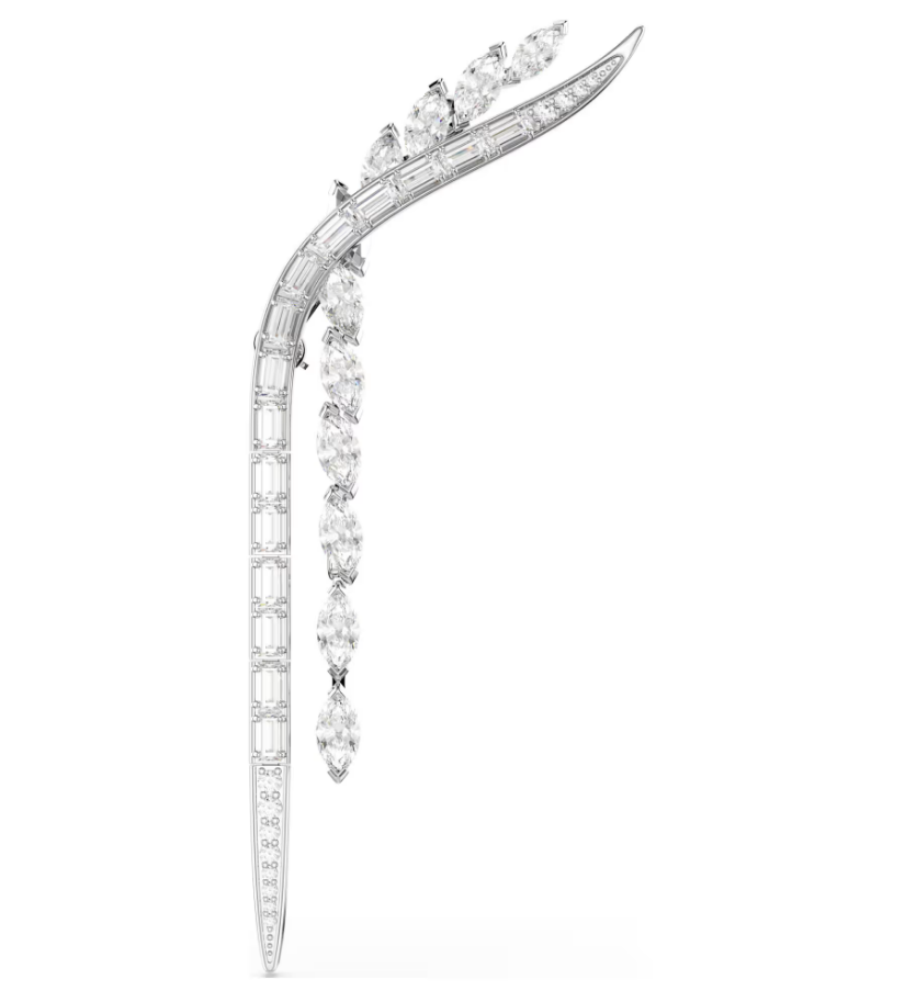Swarovski 5761004 Spilla Mesmera Bianca Placcato rodio SW004576