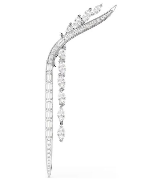 Swarovski 5761004 Spilla Mesmera Bianca Placcato rodio SW004576