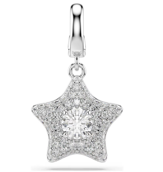 Swarovski 5760562 Charm Sublima Stella, Bianco Placcato rodio SW004571