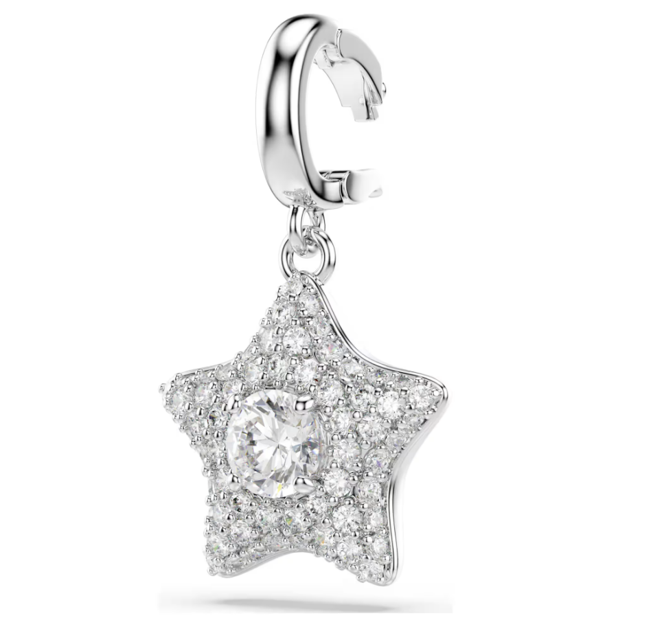 Swarovski 5760562 Charm Sublima Stella, Bianco Placcato rodio SW004571