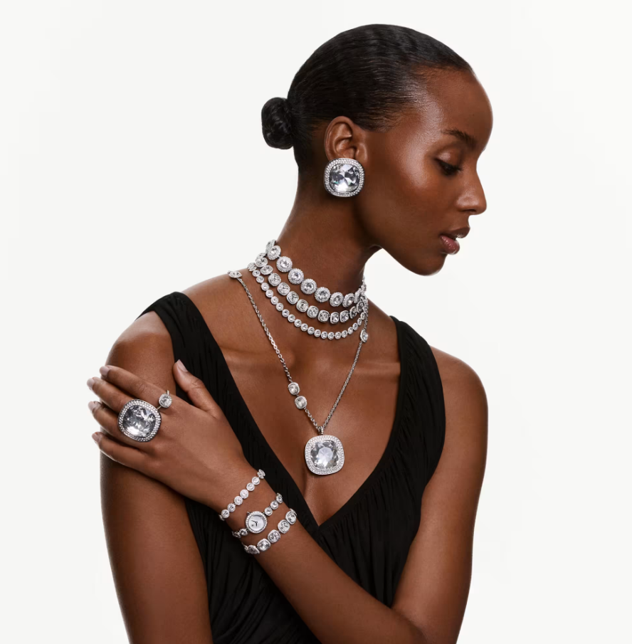 Swarovski 5760118 Anello cocktail Una Angelic Bianco Taglia 55-60 SW004570