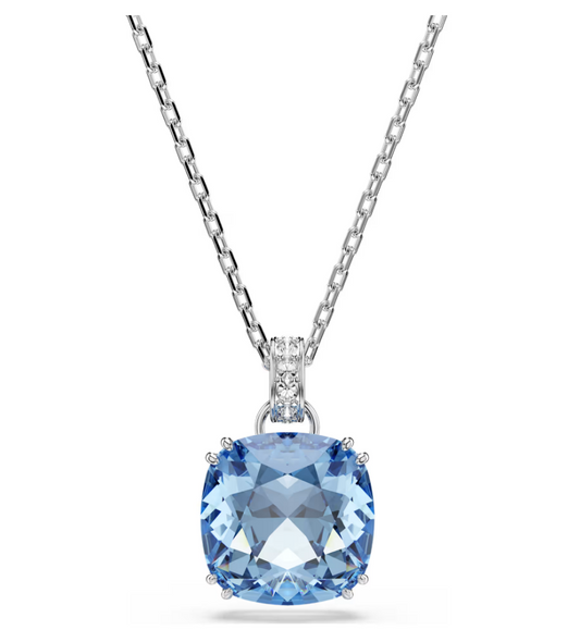Swarovski 5760057 Pendente Millenia Taglio Cushion, Blu Placcato rodio SW004567