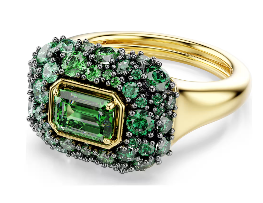 Swarovski 5759921 Anello cocktail Sublima Taglio ottagonale Verde Taglia 55-60 SW004563