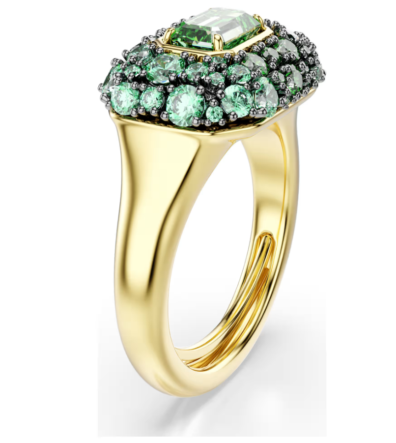 Swarovski 5759921 Anello cocktail Sublima Taglio ottagonale Verde Taglia 55-60 SW004563