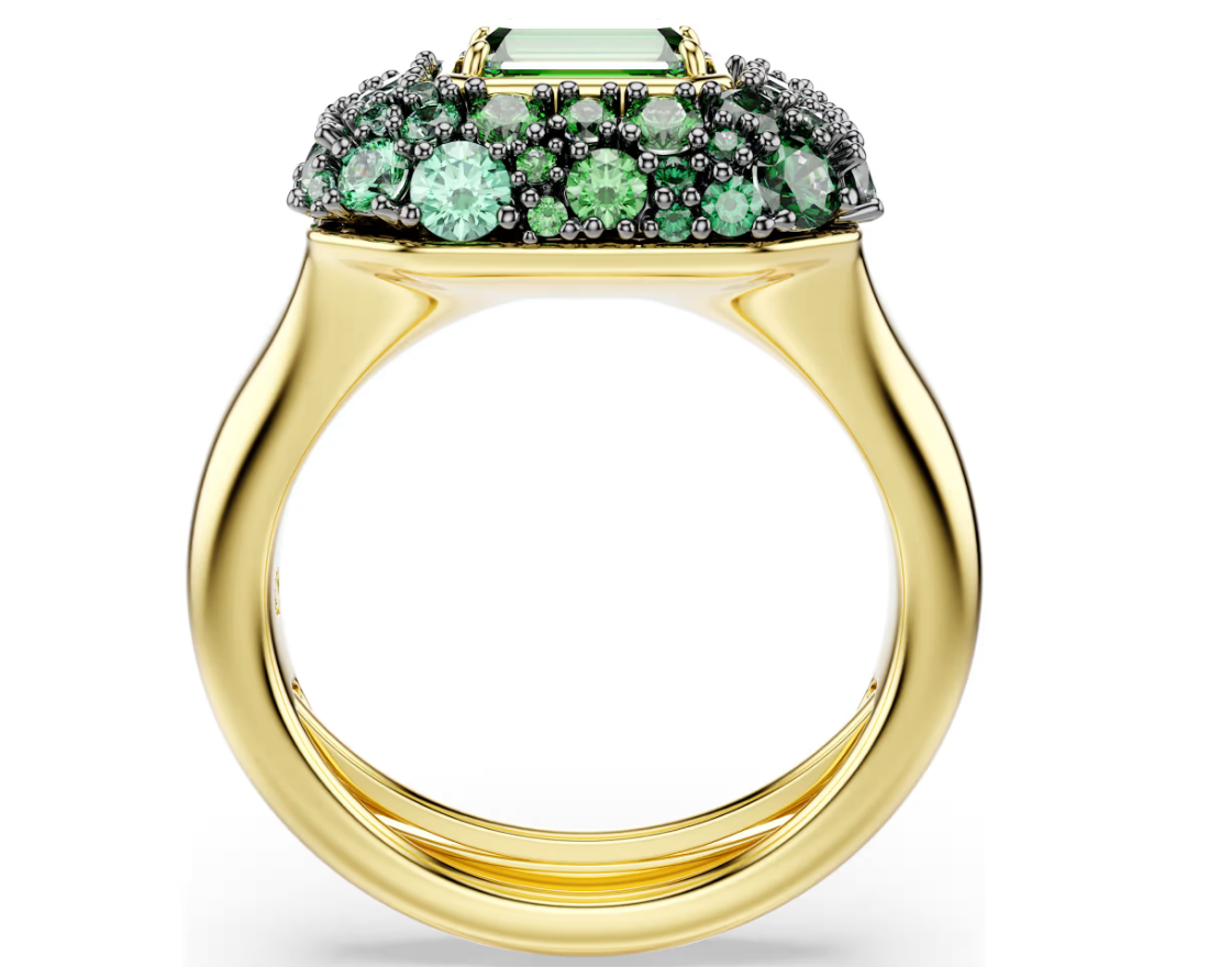 Swarovski 5759920 Anello cocktail Sublima Taglio ottagonale Verde Taglia 50-55 SW004562