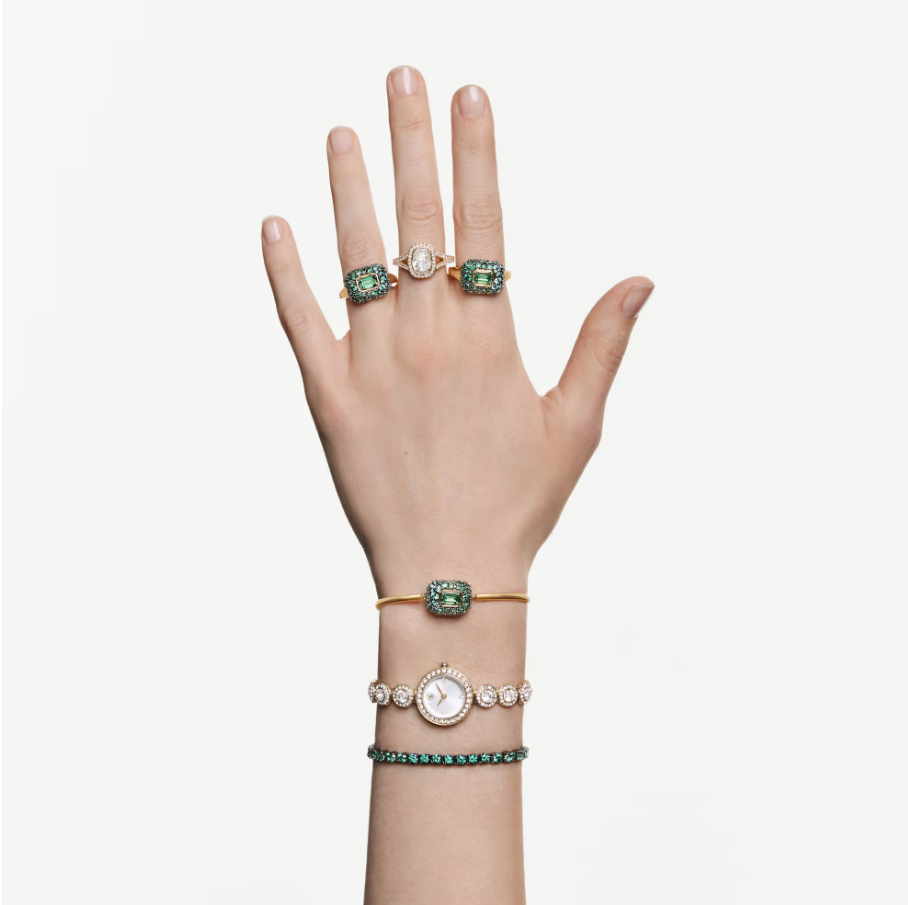 Swarovski 5759921 Anello cocktail Sublima Taglio ottagonale Verde Taglia 55-60 SW004563