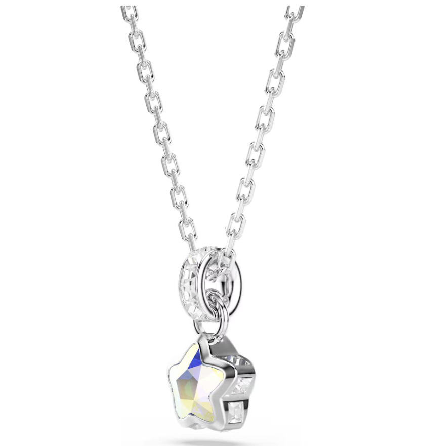Swarovski 5759678 Pendente Chroma Taglio misto, Stella Bianco SW004558