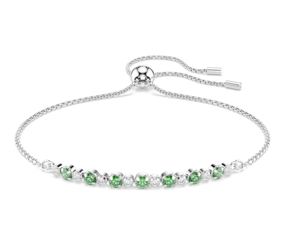 Swarovski 5758987 Braccialetto Matrix Taglio Round Verde SW004334