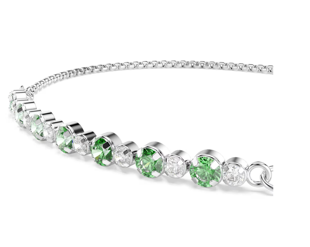 Swarovski 5758987 Braccialetto Matrix Taglio Round Verde SW004334