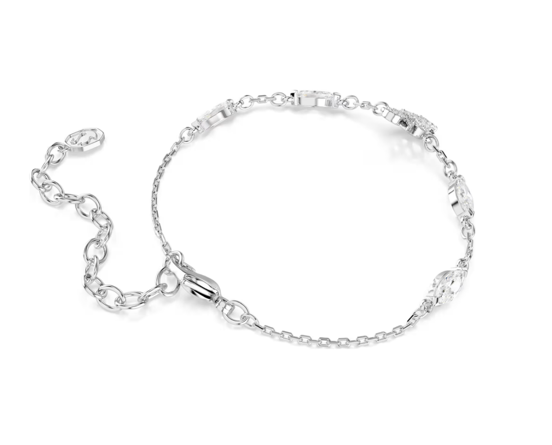 Swarovski 5758682 Braccialetto Swan Taglio misto, Cigno Bianco SW004557