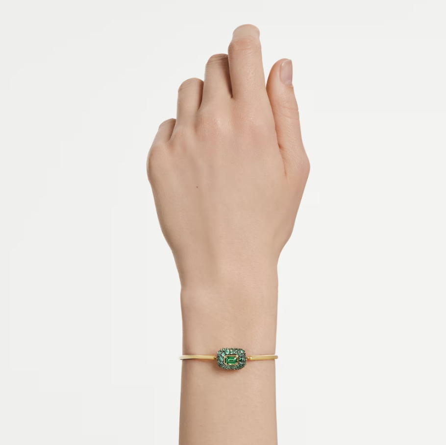Swarovski 5758457 Bracciale rigido Sublima Taglio ottagonale Verde SW004551
