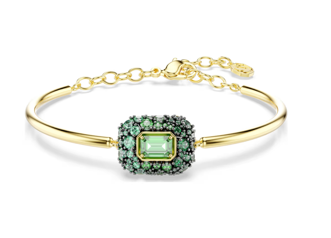 Swarovski 5758457 Bracciale rigido Sublima Taglio ottagonale Verde SW004551