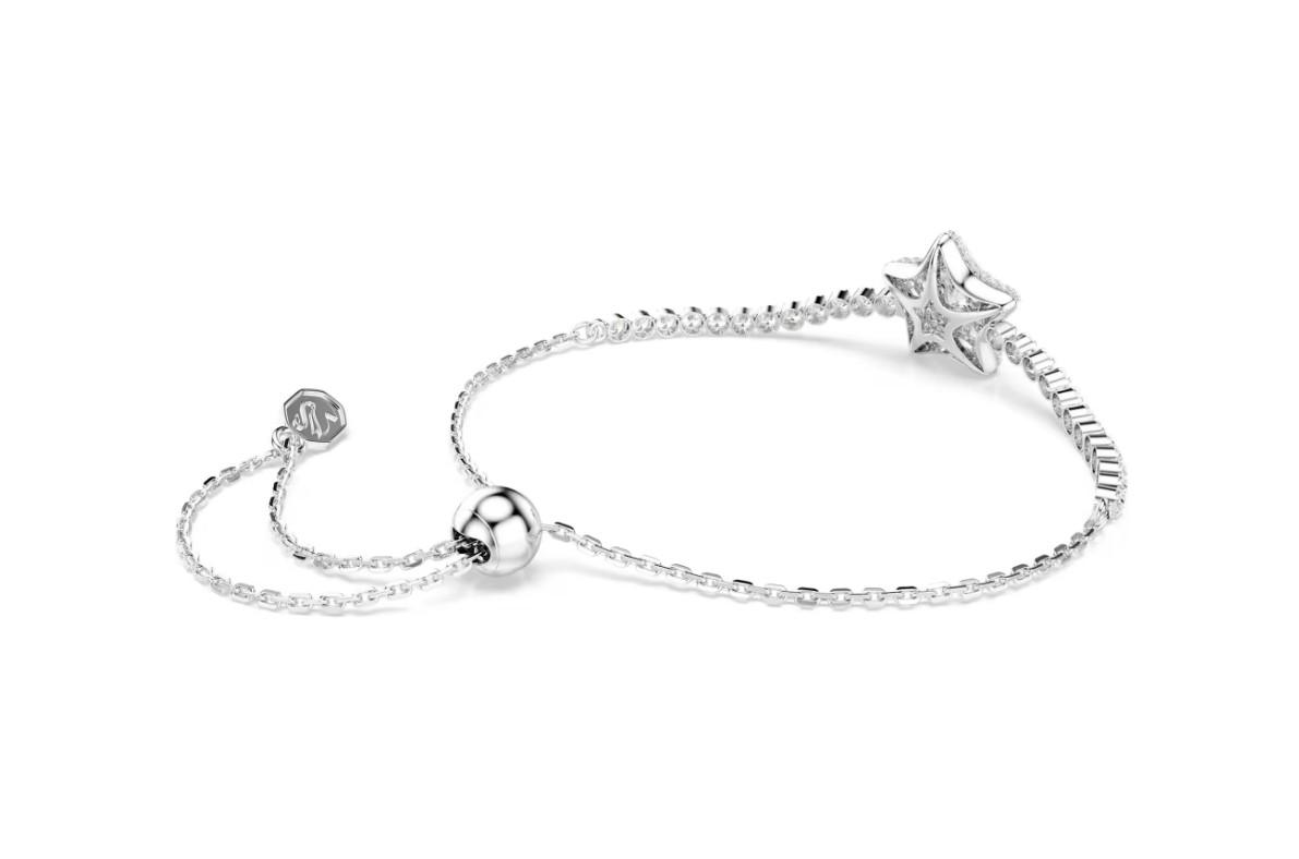 Swarovski 5758392 Braccialetto Sublima Taglio Round Stella Bianco SW004549
