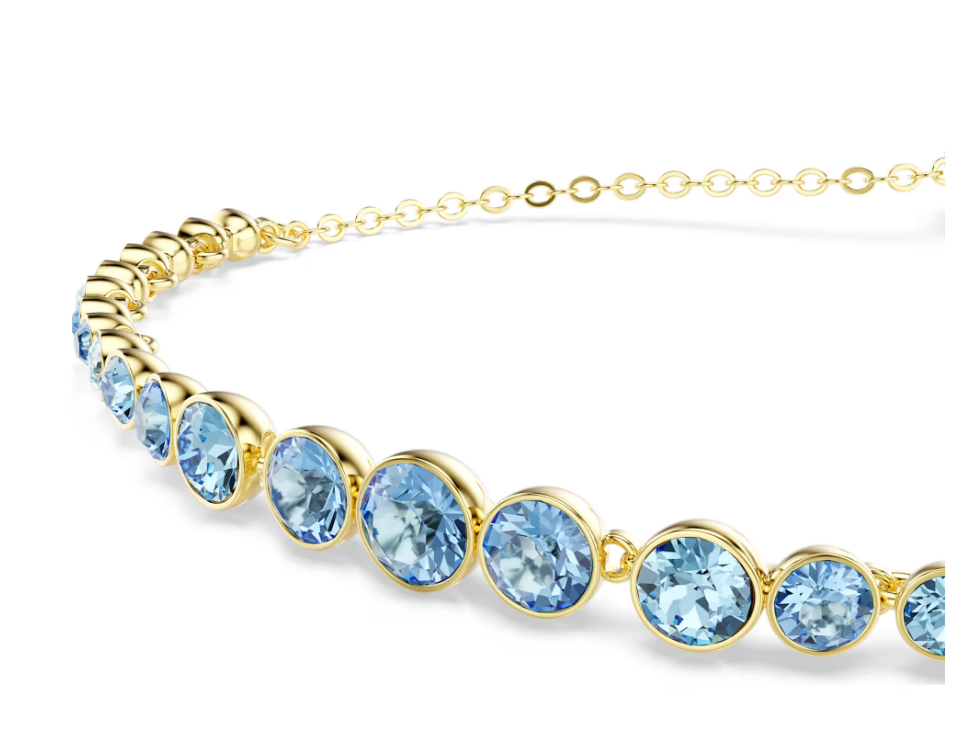 Swarovski 5757824 Braccialetto Imber Taglio Round Blu SW004329