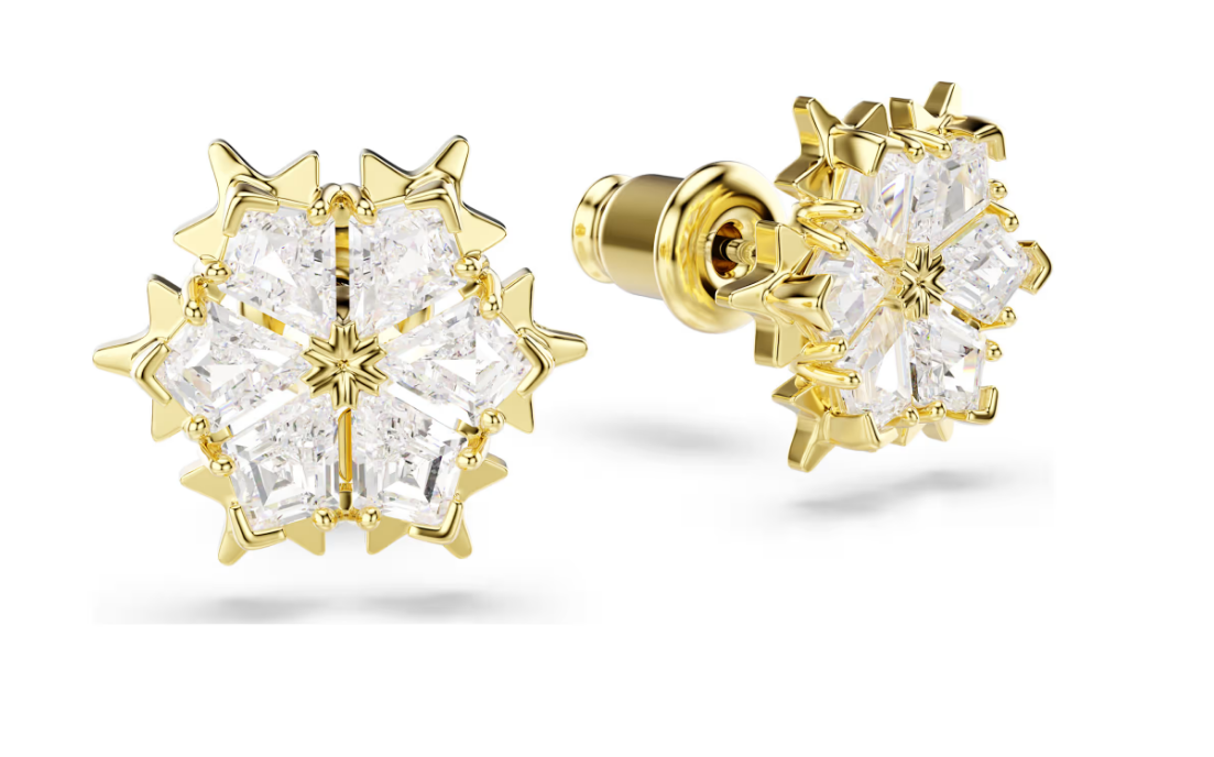 Swarovski 5757816 Orecchini a lobo Magic Fiocco Di Neve Bianchi SW004328