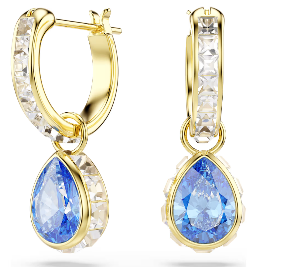 Swarovski 5757815 Orecchini pendenti Chroma Taglio Pear Blu SW004327