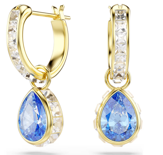 Swarovski 5757815 Orecchini pendenti Chroma Taglio Pear Blu SW004327