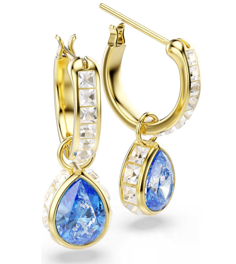 Swarovski 5757815 Orecchini pendenti Chroma Taglio Pear Blu SW004327