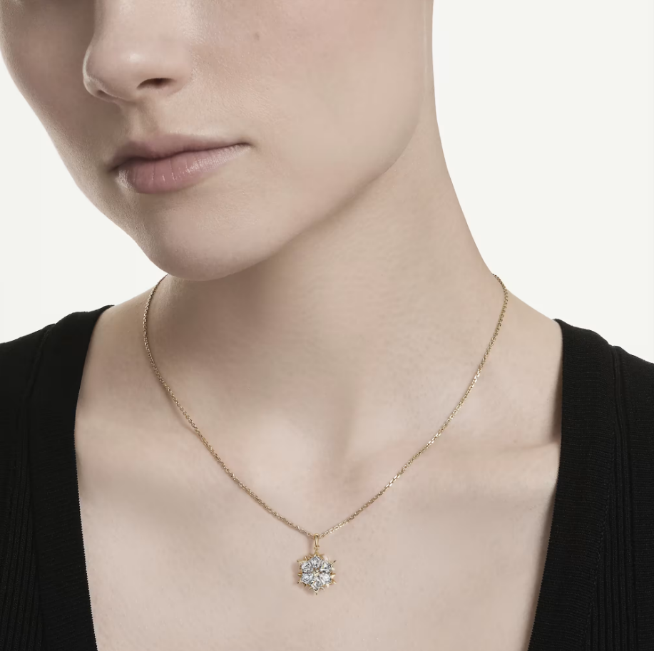 Swarovski 5757788 Pendente Magic Taglio misto, Fiocco Di Neve Bianco SW004322