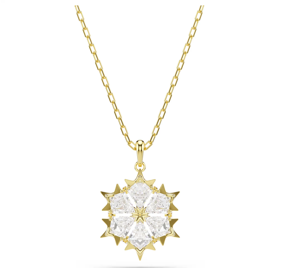 Swarovski 5757788 Pendente Magic Taglio misto, Fiocco Di Neve Bianco SW004322