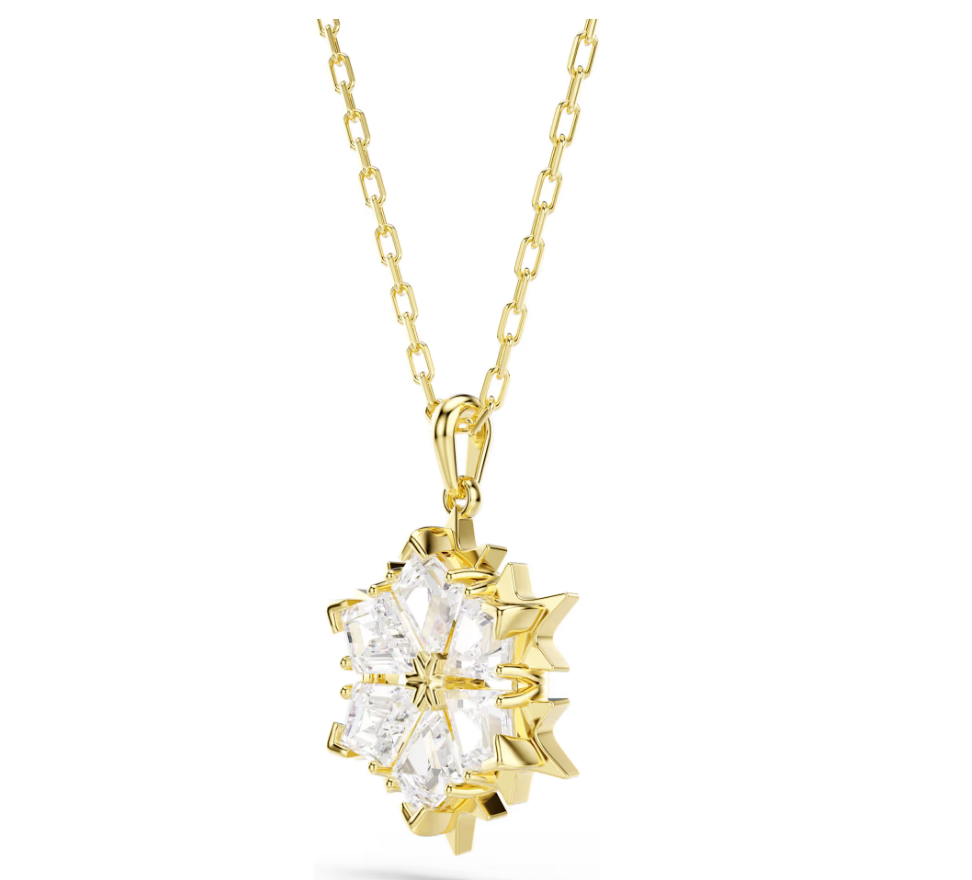 Swarovski 5757788 Pendente Magic Taglio misto, Fiocco Di Neve Bianco SW004322