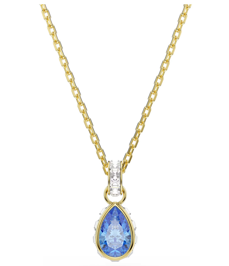 Swarovski 5757786 Pendente Chroma Taglio Pear, Blu SW004321