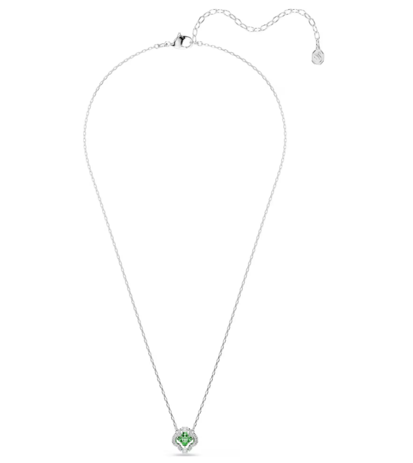 Swarovski 5757785 Pendente Una Angelic Taglio misto Verde Placcato rodio SW004320
